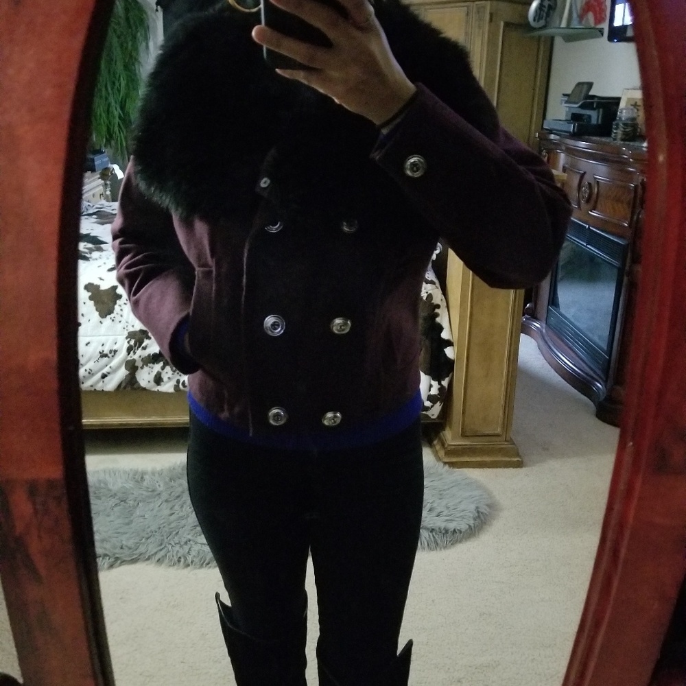 Juice Coutour short wool coat